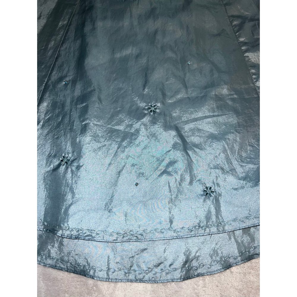 Women's GAP Icey Blue Shimmer A-Line Skirt Size 10 - Picture 2 of 8